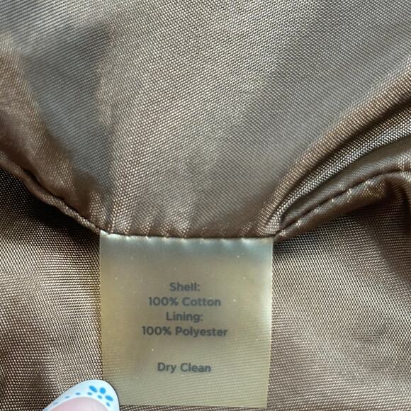 Talbots Brown Basketweave Lattice Pattern Blazer Jacket Womens Size 8 Petite 8P - Picture 9 of 11